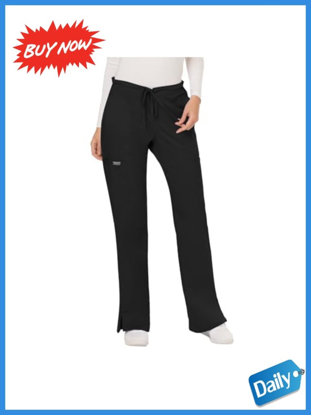 Cherokee Workwear Revolution Mid Rise Flare Scrub Pants 5 Pockets